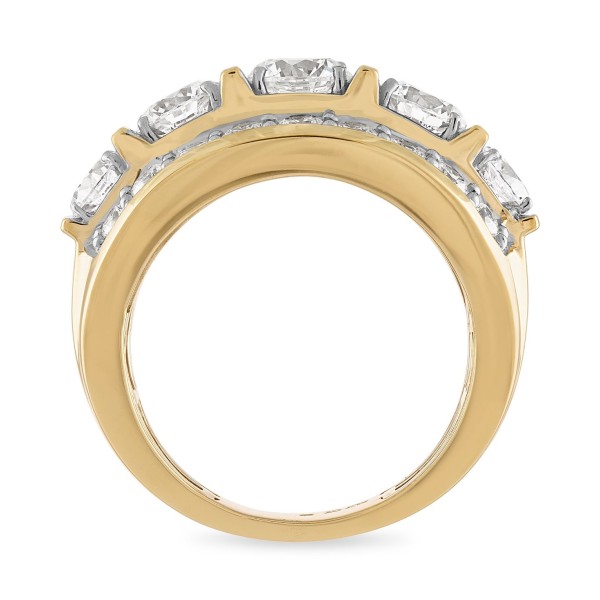 Men's Diamond Large Cluster Statement Ring (7 ct. ) in 10k Gold