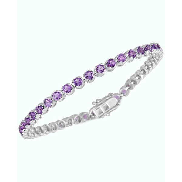 Amethyst Tennis Bracelet (4 ct. ) in Sterling Silv...