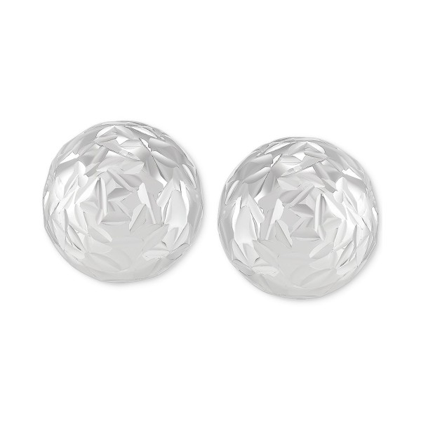 Textured Ball Stud Earrings in 14k Gold