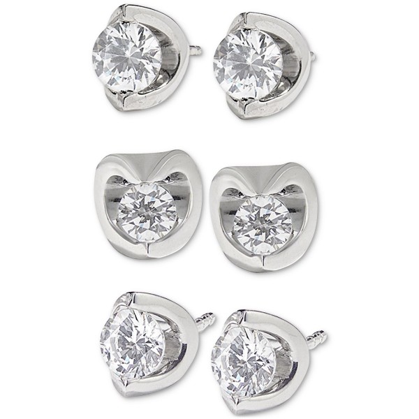 Diamond Tension Stud Earrings (1/2 ct. ) in 14k White  Yellow or Rose Gold