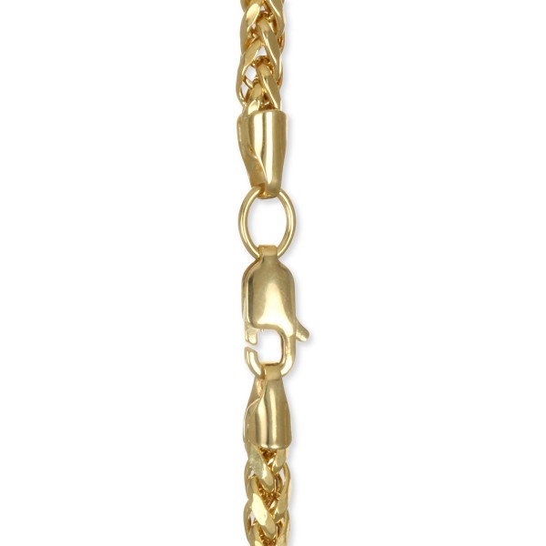 Wheat Link Chain Bracelet in 14k Gold