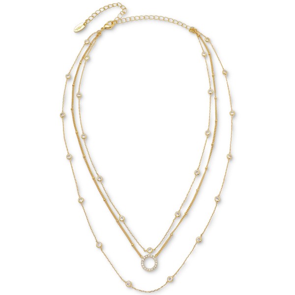 Monroe Crystal Strand Layered Necklace