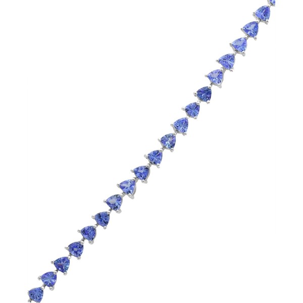 Tanzanite Tennis Bracelet (9-1/2 ct. ) in Sterling...