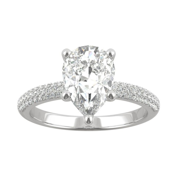 Moissanite Pear Engagement Ring (2-3/8 ct. t.w. DE...