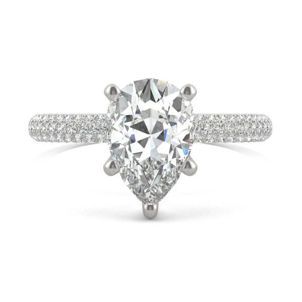 Moissanite Pear Engagement Ring (2-3/8 ct. t.w. DE...