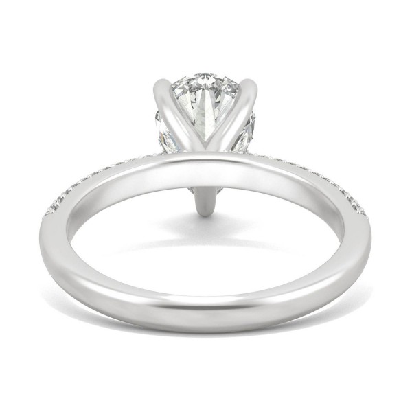 Moissanite Pear Engagement Ring (2-3/8 ct. t.w. DEW) in 14k White Gold