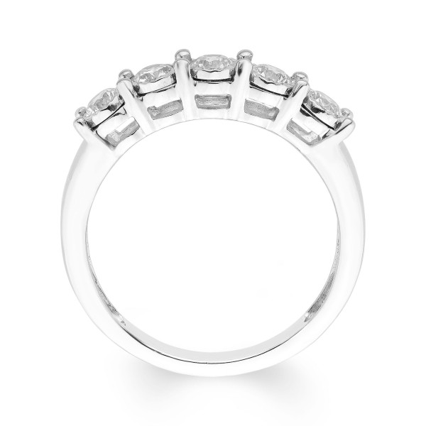 Diamond 5 Stone Band (1/2 ct. ) in 14k White Gold