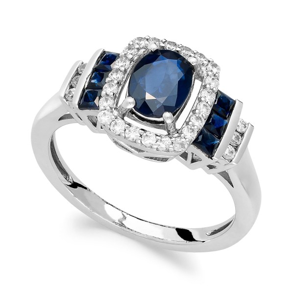 Sapphire (1 ct. ) and Diamond (1/5 ct. ) Ring in 1...