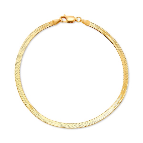 Herringbone Link Chain Bracelet in 10k Gold