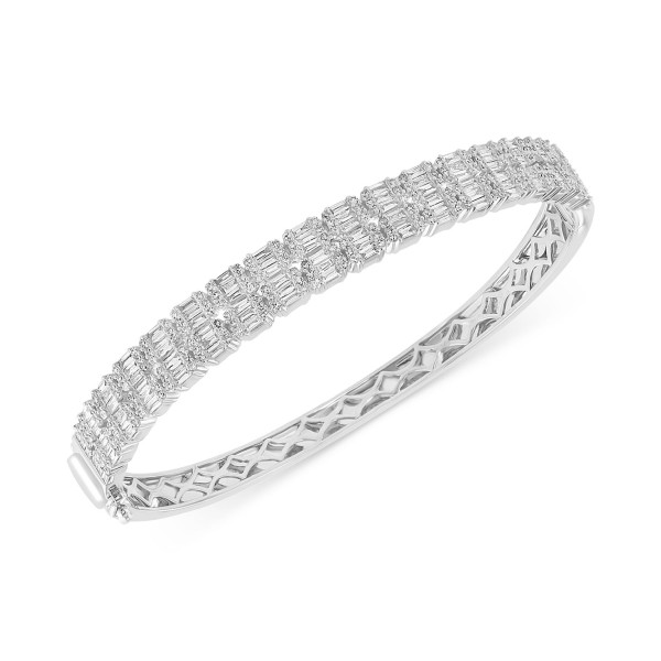 Diamond Bangle Bracelet (2 ct. ) in 14k White Gold