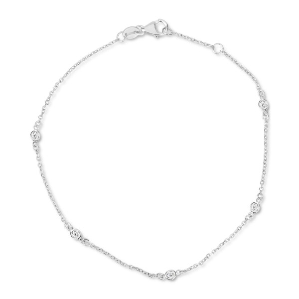 Diamond Bezel Chain Link Bracelet (1/6 ct. ) in 14...