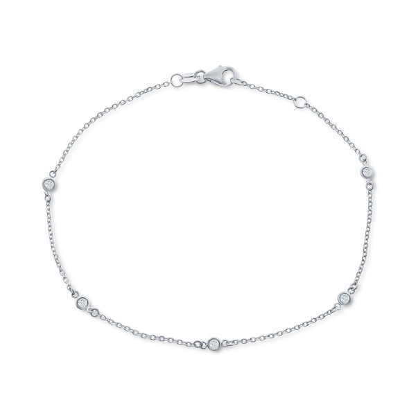 Diamond Bezel Chain Link Bracelet (1/6 ct. ) in 14...