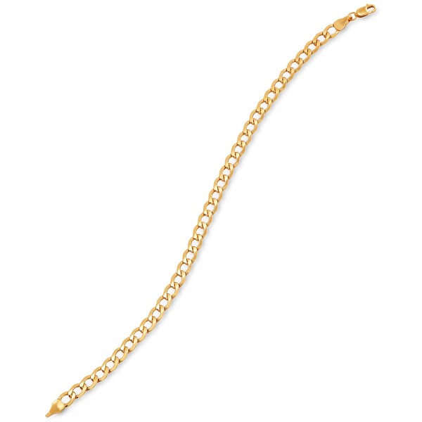 Cuban Link Chain Bracelet in 10k Gold