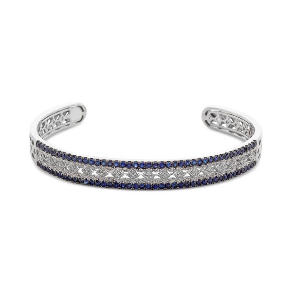 Sapphire (1-3/4 ct. ) & Diamond (1/10 ct. ) Bangle...