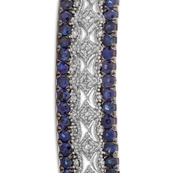 Sapphire (1-3/4 ct. ) & Diamond (1/10 ct. ) Bangle...