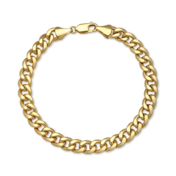 Cuban Chain Bracelet in 14k Gold