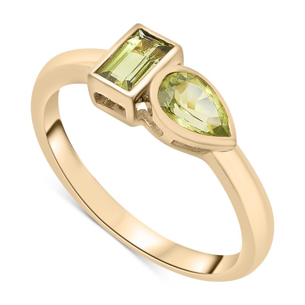 Peridot (5/8 ct. ) & Green Tourmaline Ring (1/3 ct...