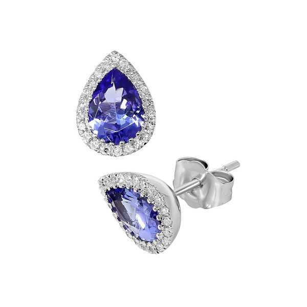 Tanzanite (1-1/3 ct. tw.) & Diamond (1/8 ct.tw.) P...