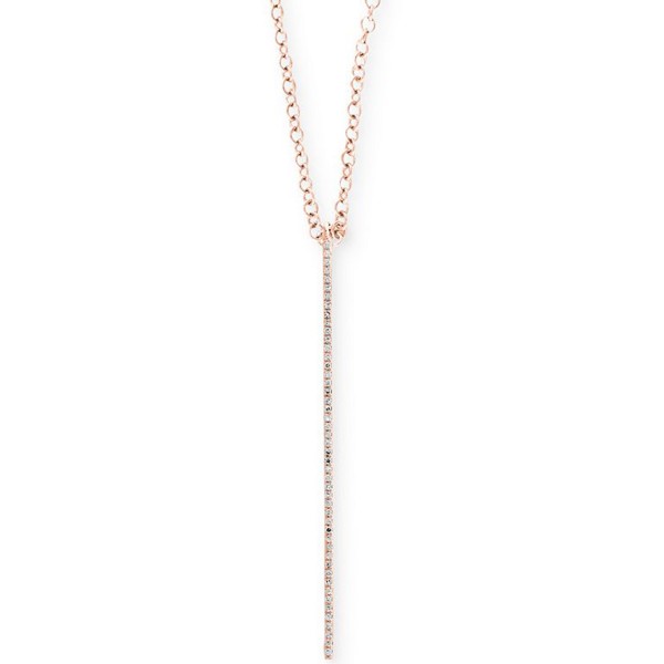 Diamond Vertical Bar Pendant Necklace (1/8 ct. ) i...