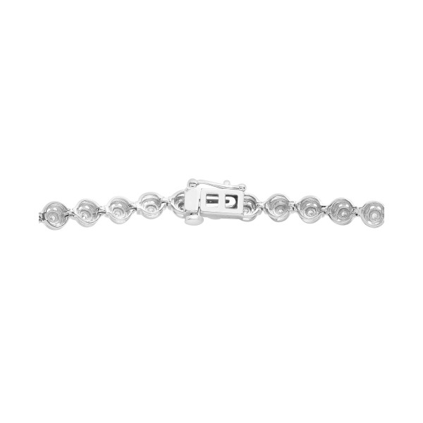 Diamond Circle Link Bracelet (1/4 ct. ) in Sterling Silver  