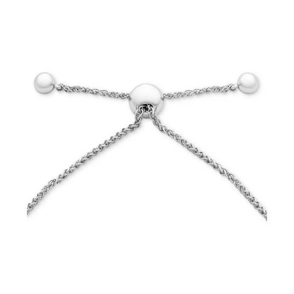 Diamond Cluster Bolo Bracelet (1/5 ct. ) in Sterling Silver