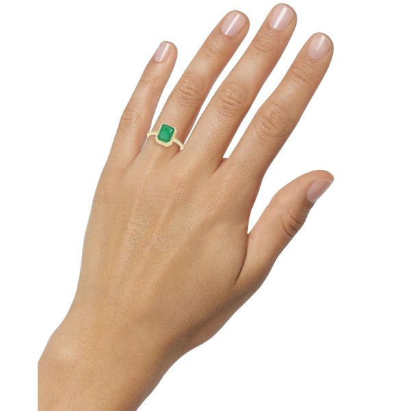 Emerald (2-3/4 ct. ) & White  (1/4 ct. ) Halo Ring...