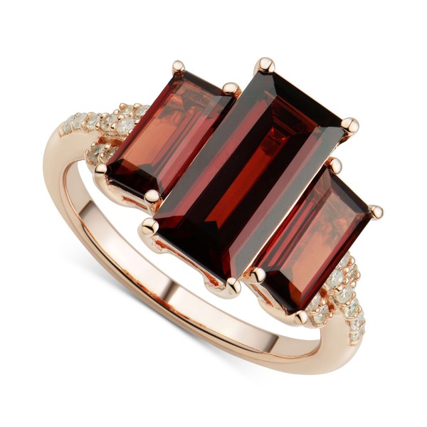 Garnet (7-1/10 ct. ) & Diamond (1/8 ct. ) Statemen...