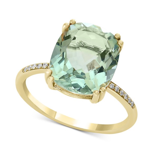 Green Quartz (4 1/3 ct. t.w.) & Diamond Accent...