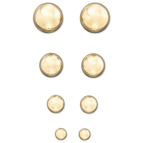 14k Yellow Gold Ball Stud Earrings (4 - 10mm)