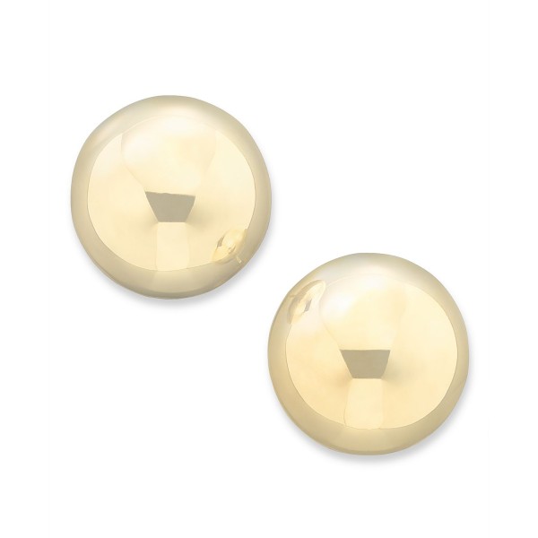 14k Yellow Gold Ball Stud Earrings (4 - 10mm)