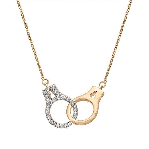 Diamond Handcuff Statement Necklace (1/6 ct. ) in ...