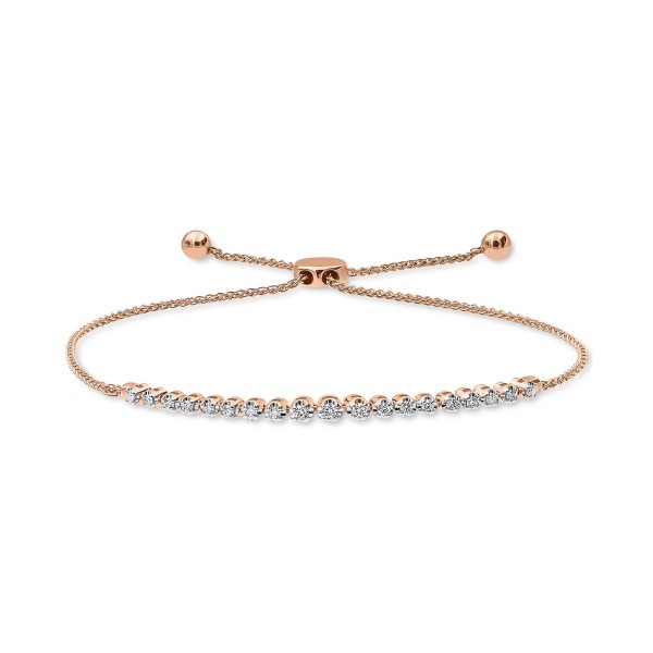 Diamond Bolo Bracelet (1/4 ct. ) in 10k Gold or 10...