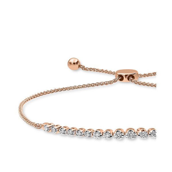 Diamond Bolo Bracelet (1/4 ct. ) in 10k Gold or 10...