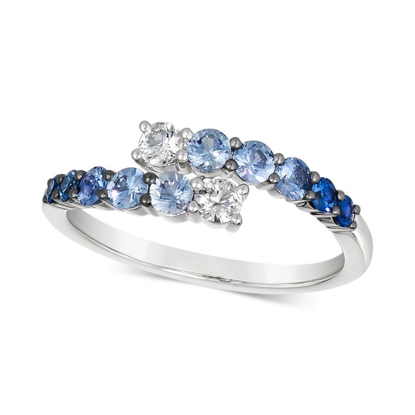 Denim Ombré (5/8 ct. ) & White Sapphire (1/5 ct. ...