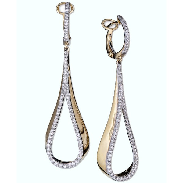 Diamond Teardrop Drop Earrings (3/4 ct. ) in 14k G...