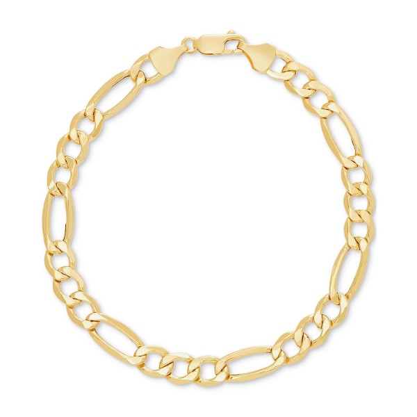 Men's Figaro Chain Bracelet in 10k Gold