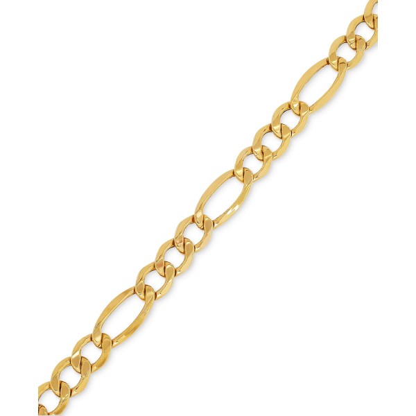 Men's Figaro Chain Bracelet in 10k Gold