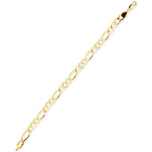 Men's Figaro Chain Bracelet in 10k Gold