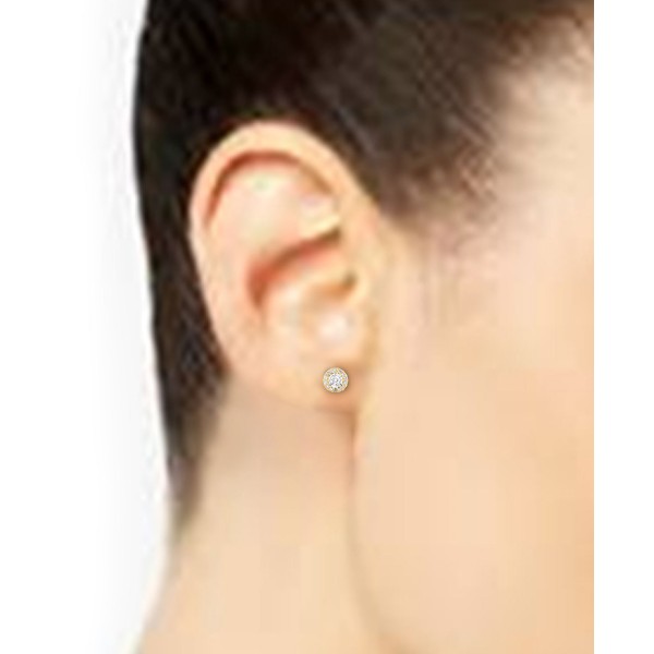 Diamond Halo Stud Earrings (1/4 ct. ) in 10k Gold