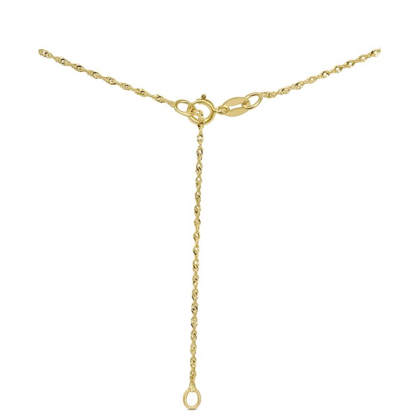 Gemstone Solitaire Pendant Necklace in 14k Gold  16