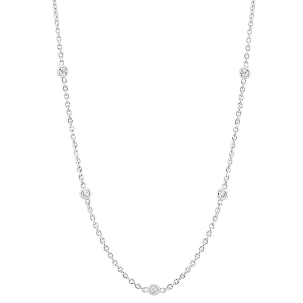 Diamond Station Collar Necklace (1/5 ct. ) in 10k ...